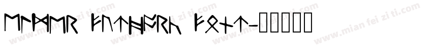 Elder Futhark Font字体转换